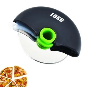 Stainless Steel Pizza Cutter Wheel With Safety Cover 1