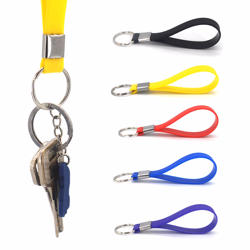 Silicone Keychain Ring For Employee Appreciation Gift