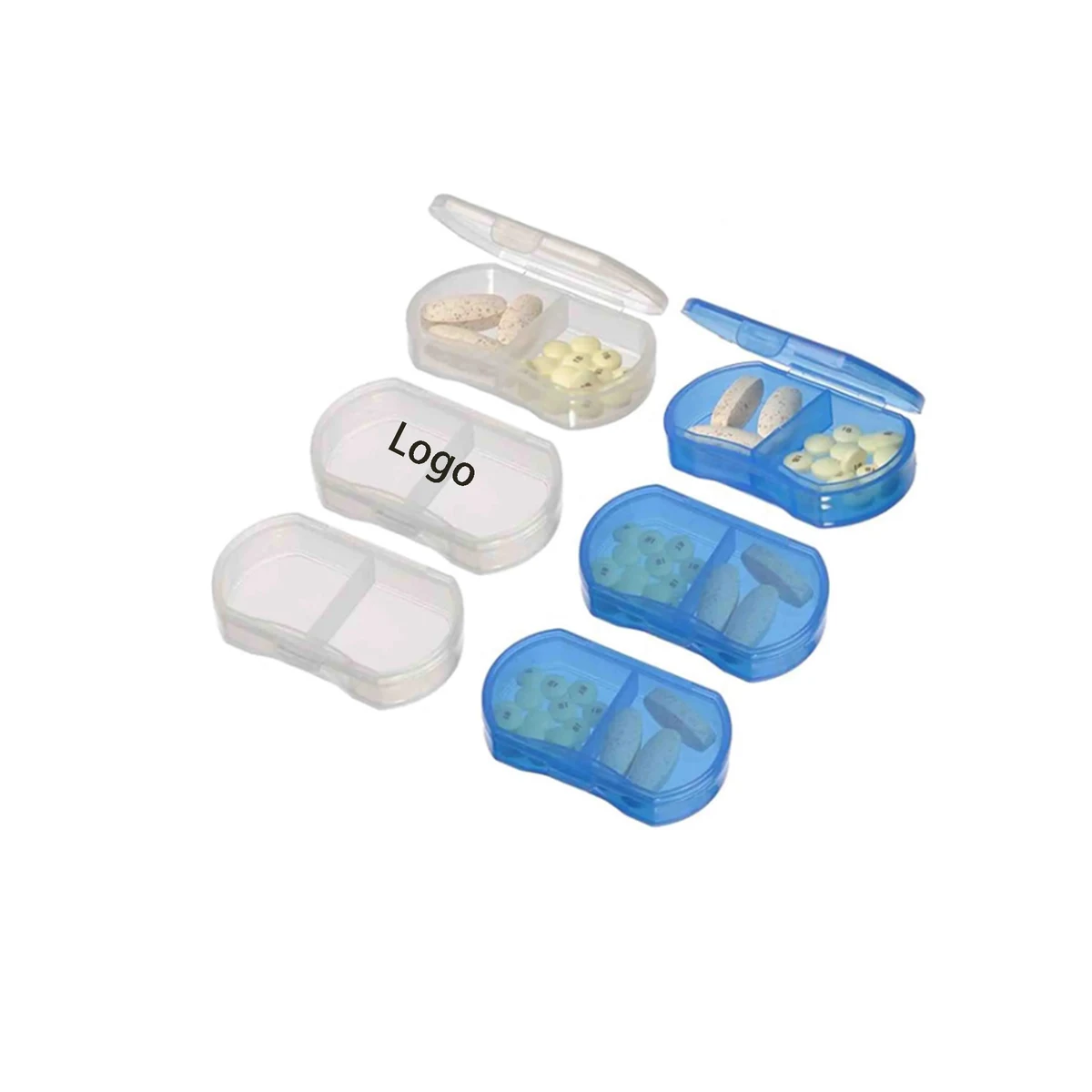 Mini Daily Travel AM and PM Pill Box 1