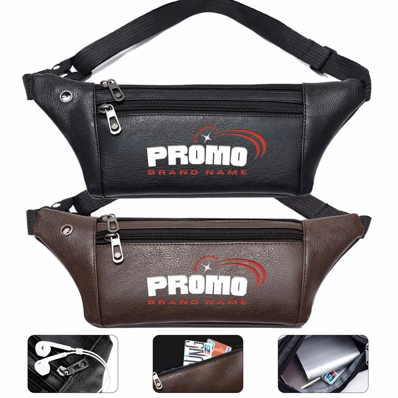 PU Leather Waist Bag Travel Cross body Waist Fanny Bum Pouch