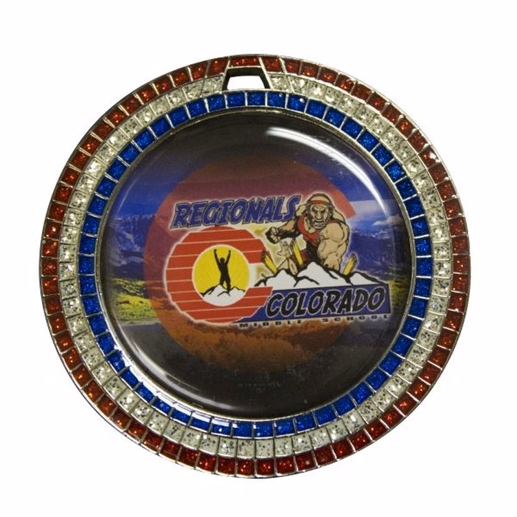 Express Glitter 2" Insert Medallion - 6 Day Production (2 3/4" Diameter)
