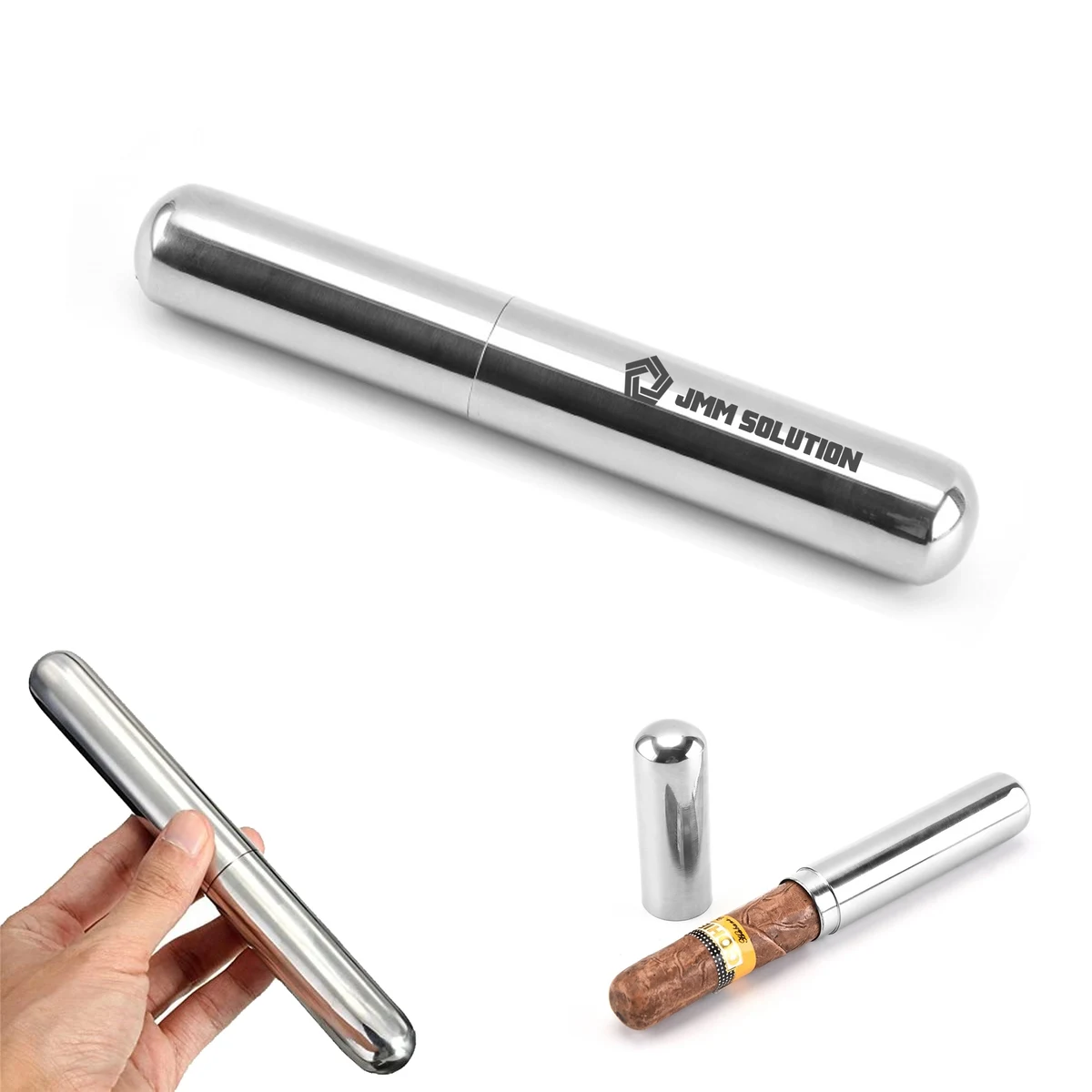 Stainless Steel Single Cigar Tube 1