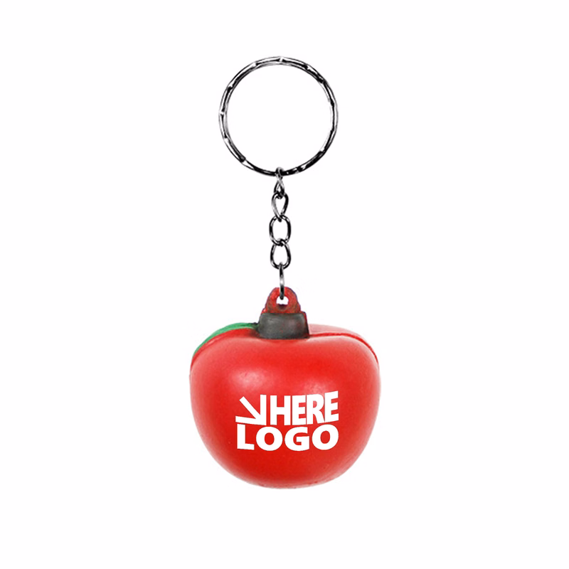 MOQ 20 Apple Stress Relieve Toy Key Chain
