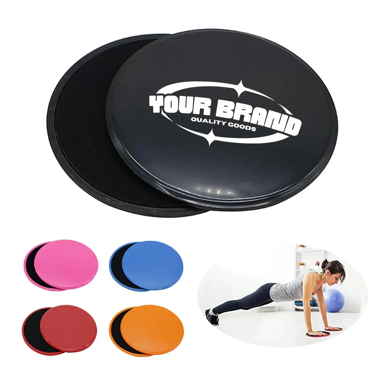 Portable Exercise Core Sliders Dual Sided Gliding Discs 1