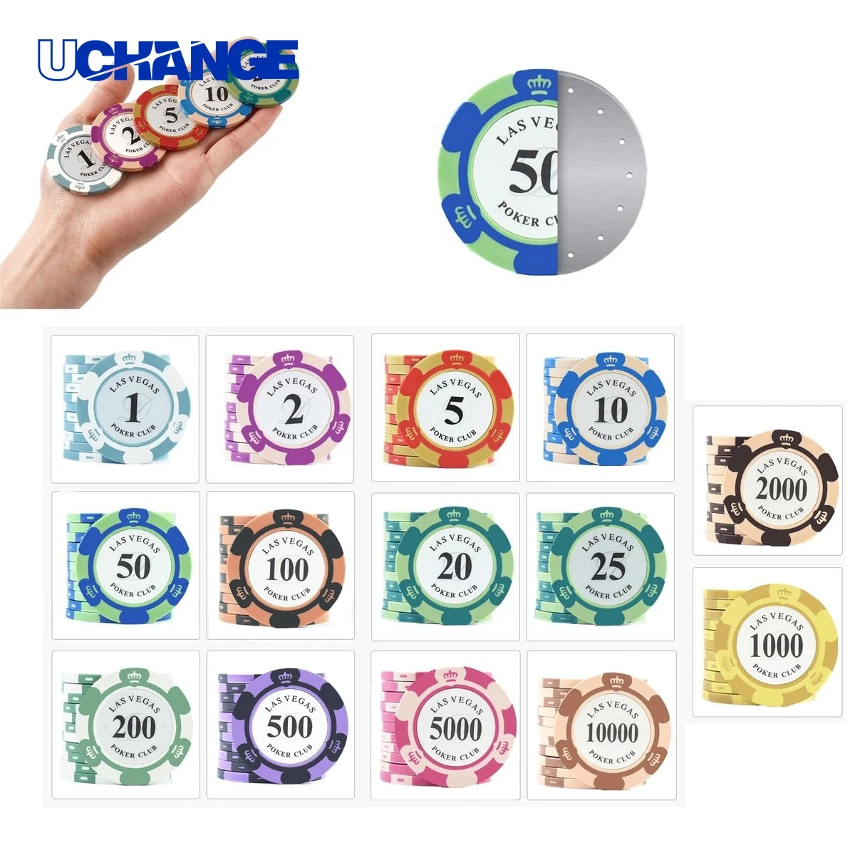 Clay Poker Chip 14g Set for Game Nights 1
