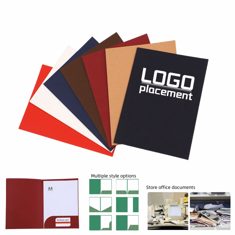 A4 A5 Kraft Paper Insert Folder