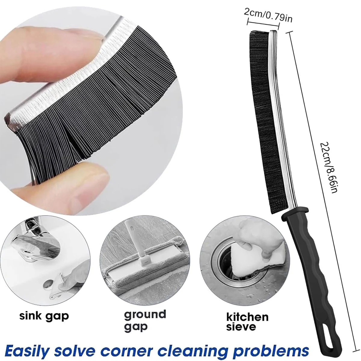 Narrow Gap Bathroom Cleaning Brush 1