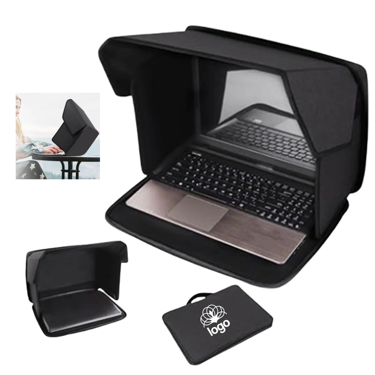 Portable Foldable Sunshade Laptop Bag 1