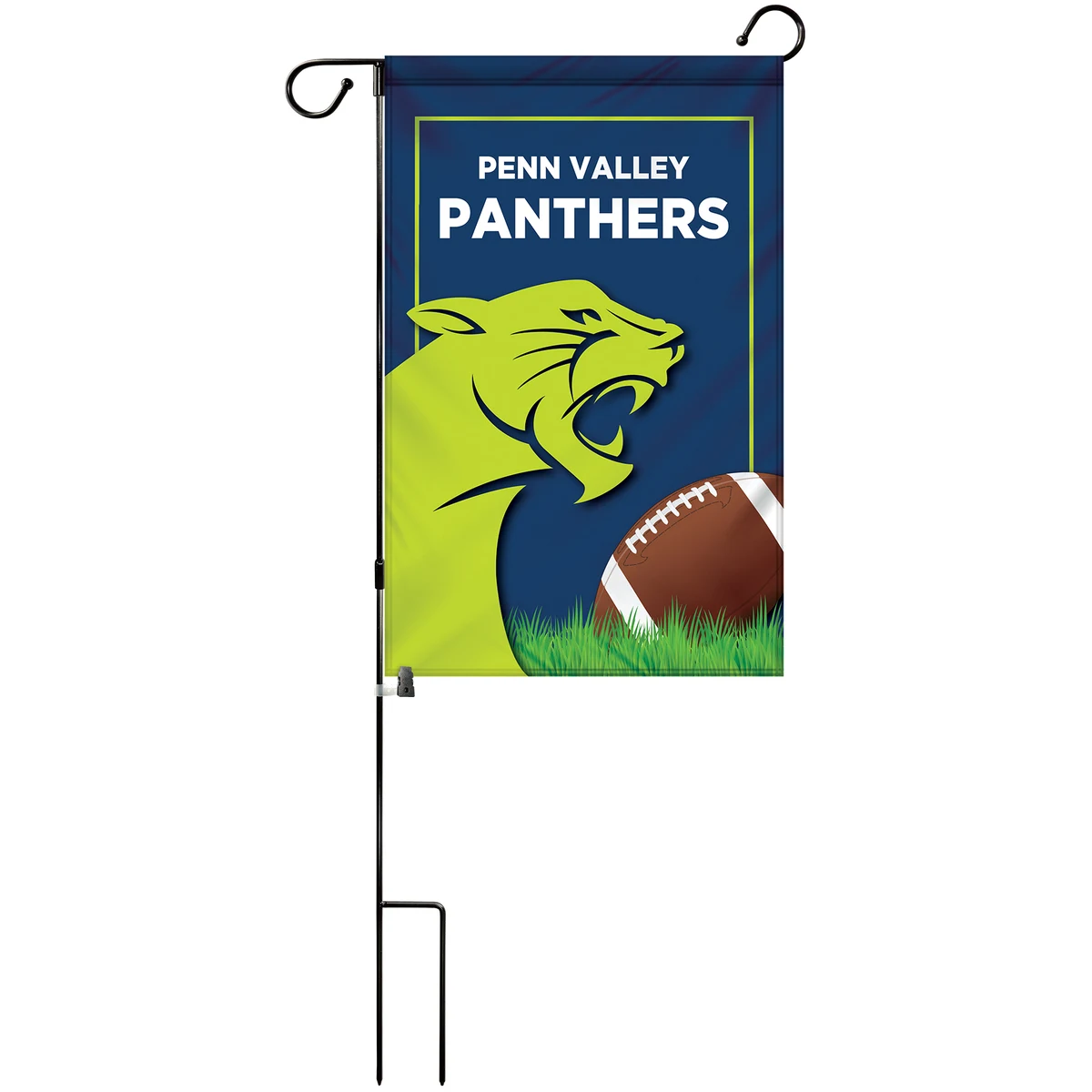 14" x 20" Custom Single Reverse Garden Banner with Hardware 1