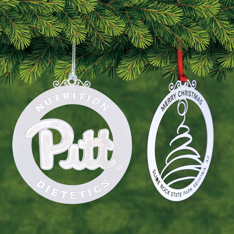 2" Etched Ornament