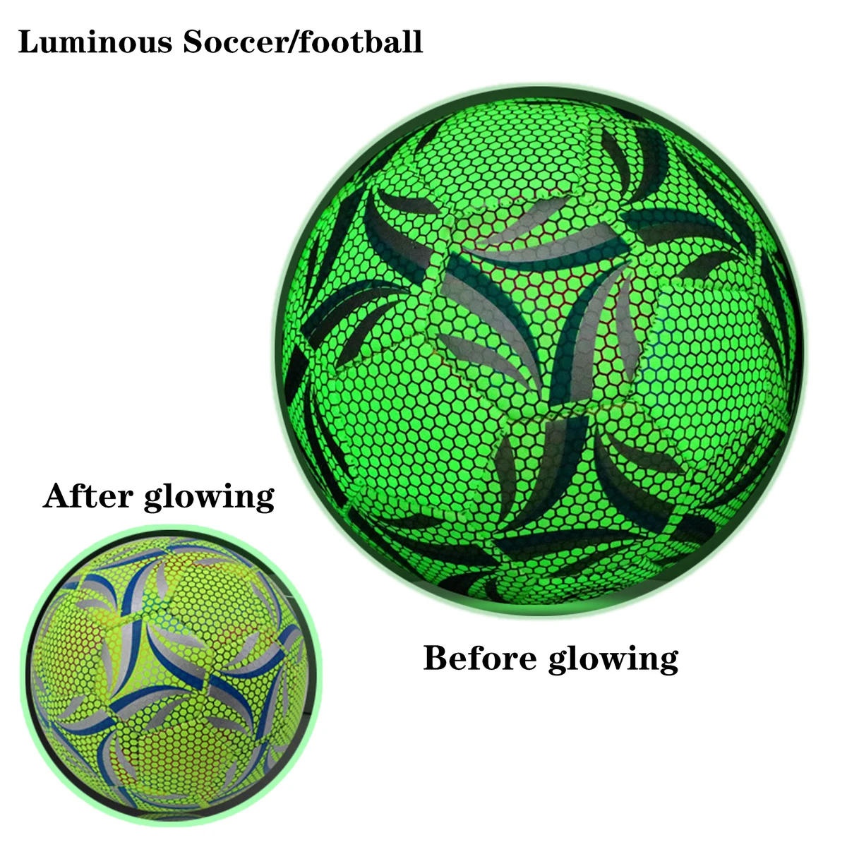 Professional Night Glow Soccer Ball 1
