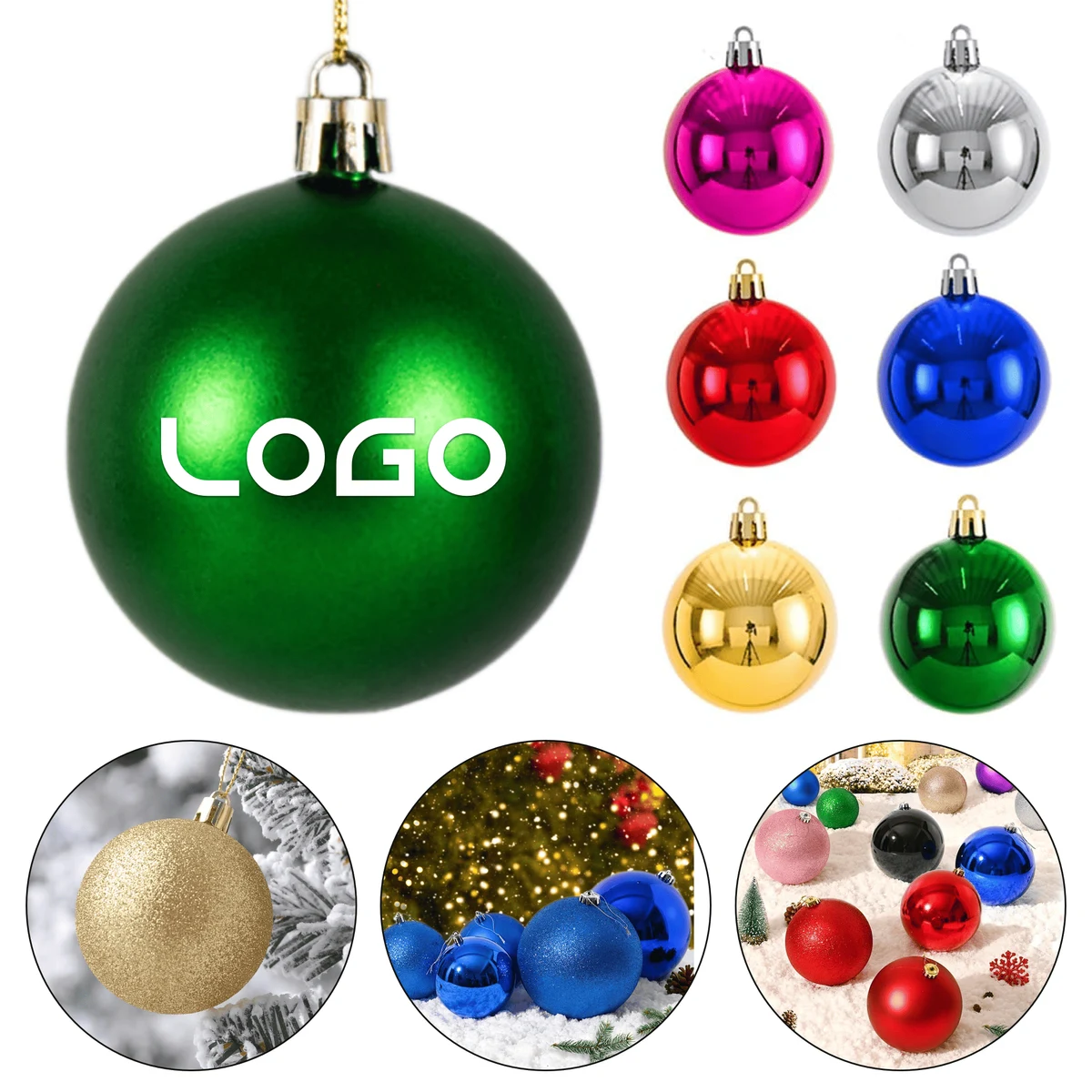 Shatterproof Shiny Festival Tree Decor Ball 1