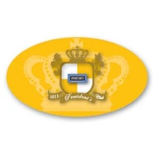 Laminated Name Badge Full Color (1.625"x2.875") Oval 1