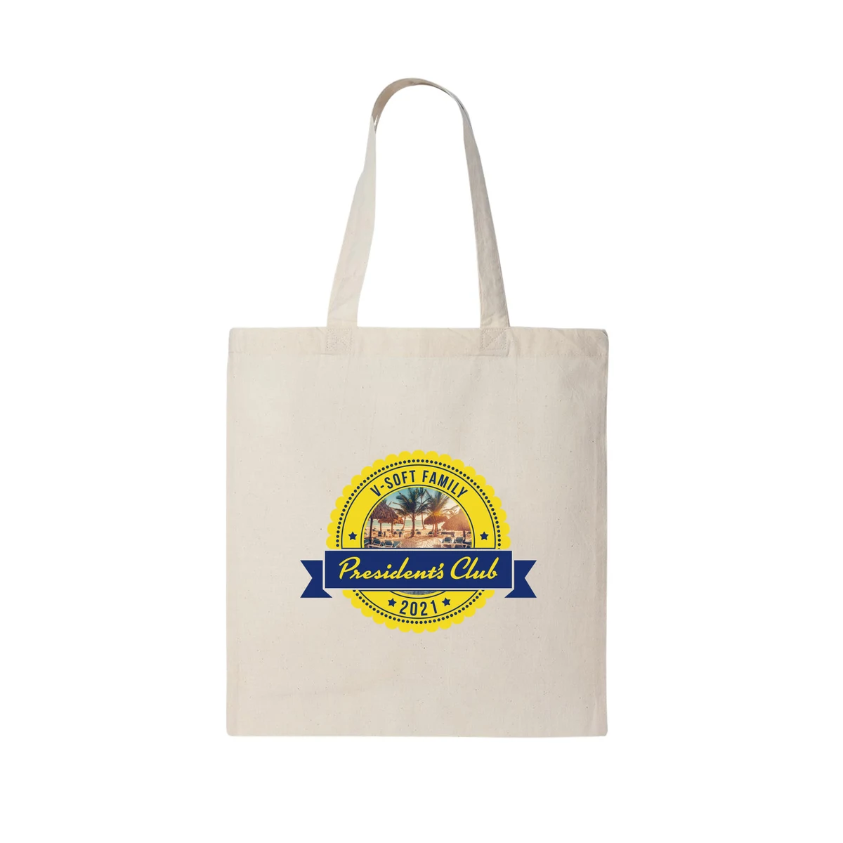 6 oz. Natural Color 100% Cotton Canvas Tote Bags 1