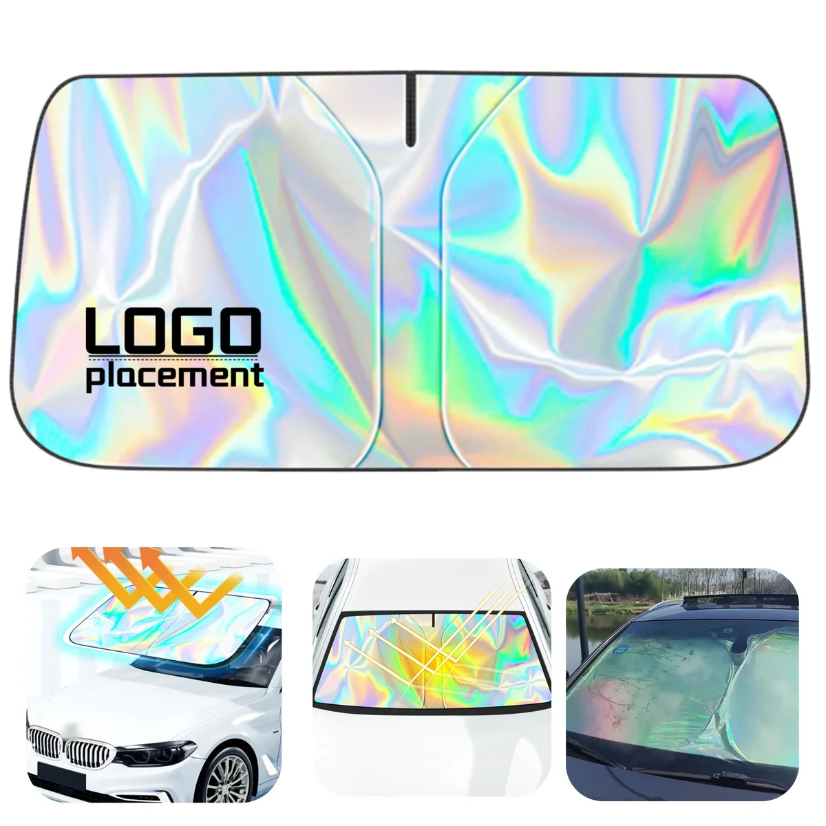 Car Front Windshield Laser Sunshade for Heat Insulation 1