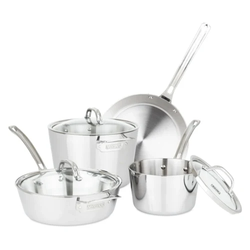 Viking Contemporary 3-Ply Stainless Steel 7-Piece Cookware Set 1