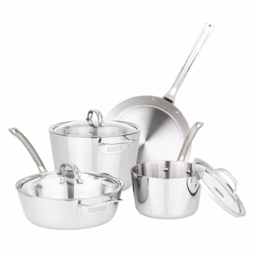 Viking Contemporary 3-Ply Stainless Steel 7-Piece Cookware Set