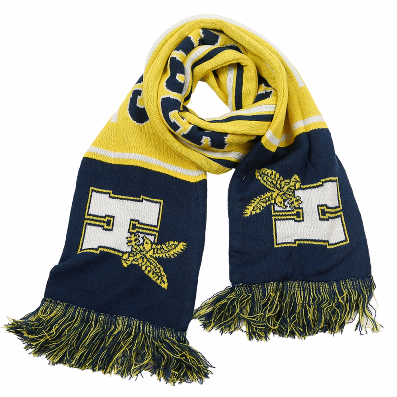 Winter Fans Acrylic Jacquard Knitted Scarf