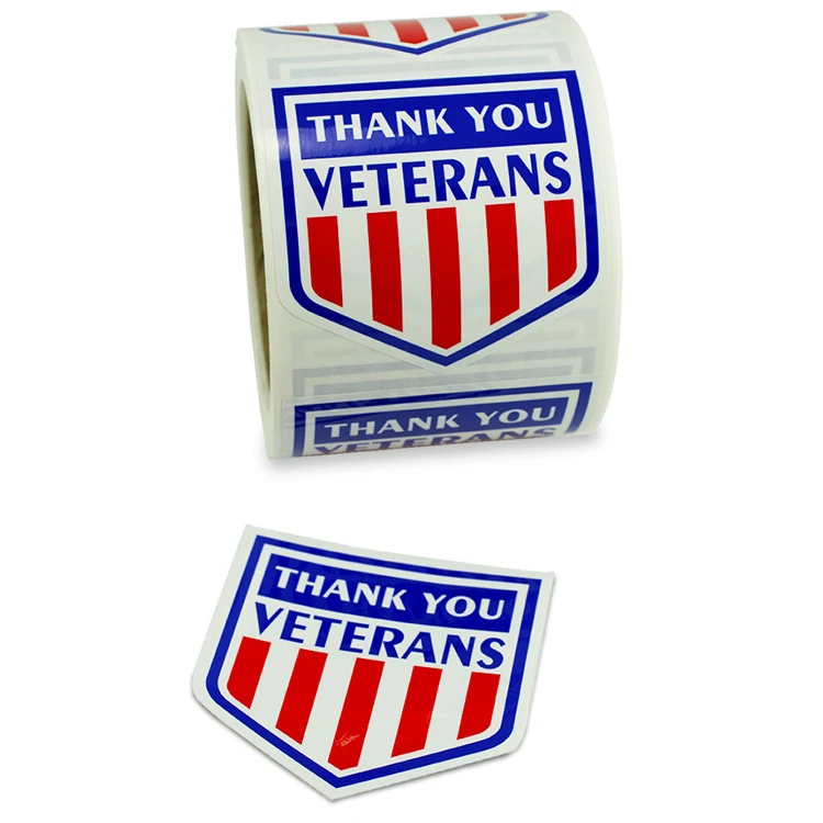 USA Shield 3" x 3" Shield Label 1