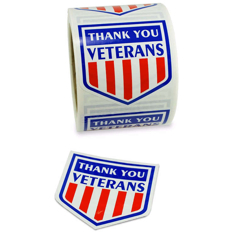 USA Shield 3" x 3" Shield Label