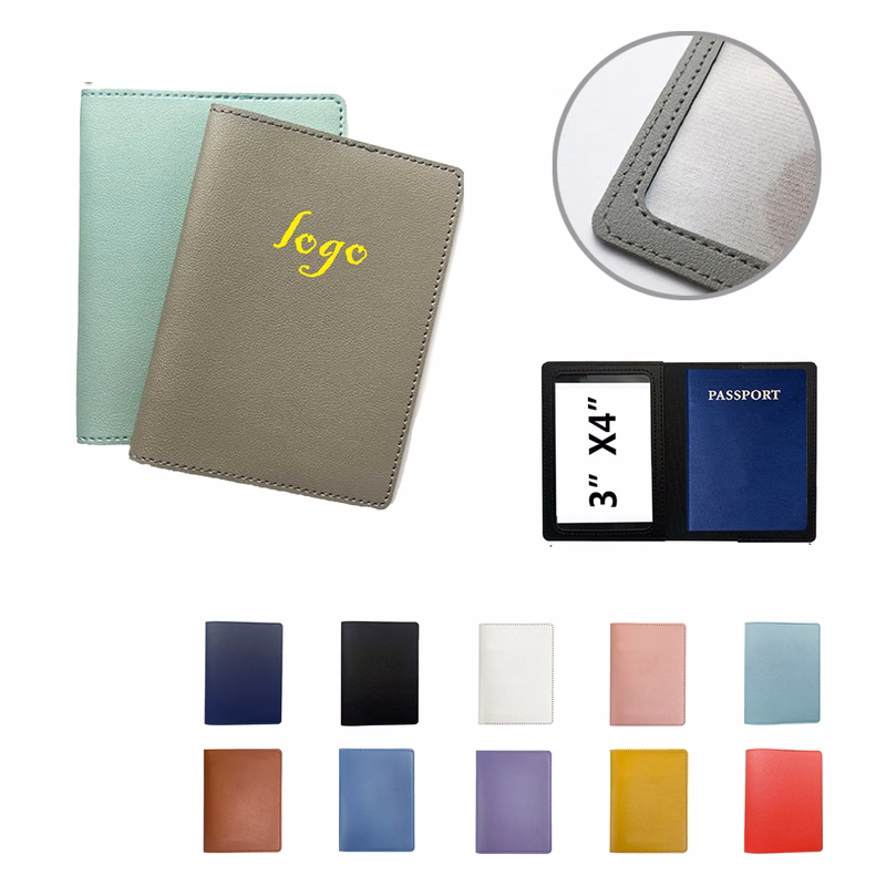 MOQ100 PU Leather Passport Holder