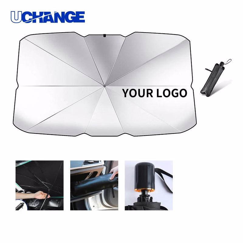 Polyester Windshield Shade with Foldable Design for Vehicle Use