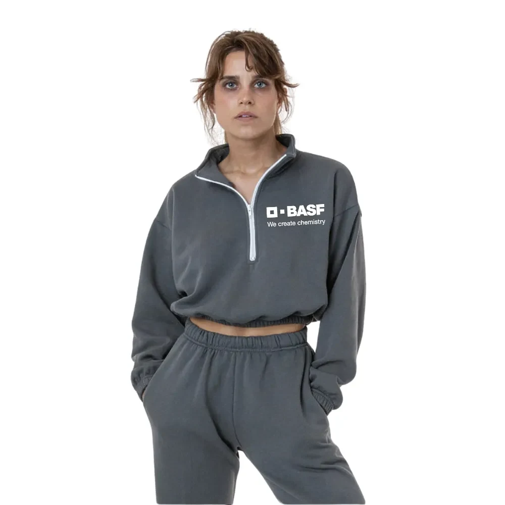 Flex Fleece Crop Half Zip 1