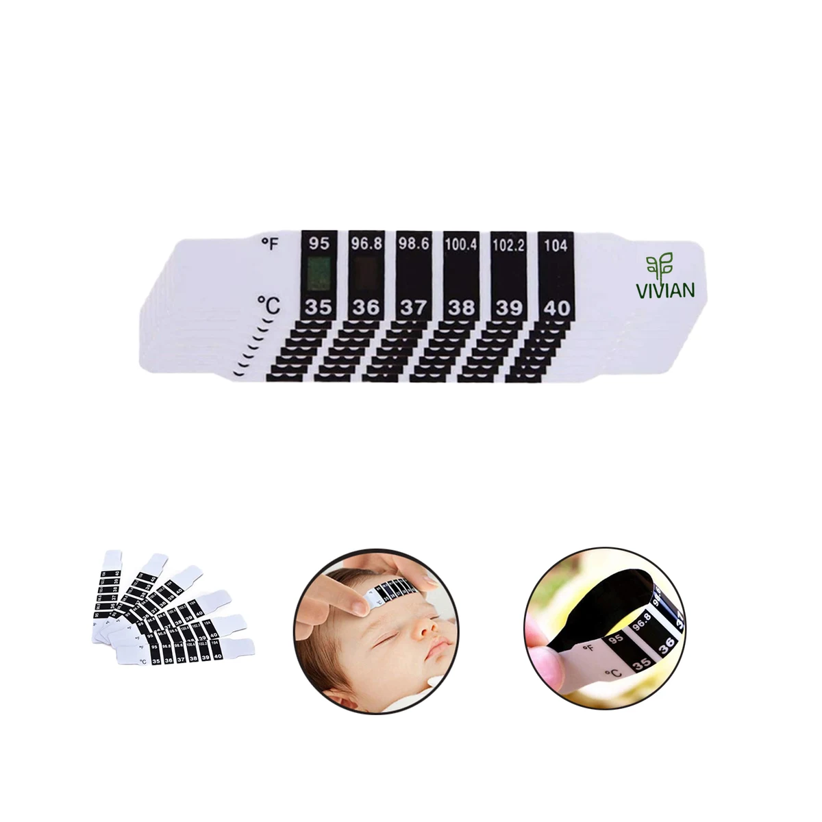 Instant Read Temperature Thermometer Strips 1