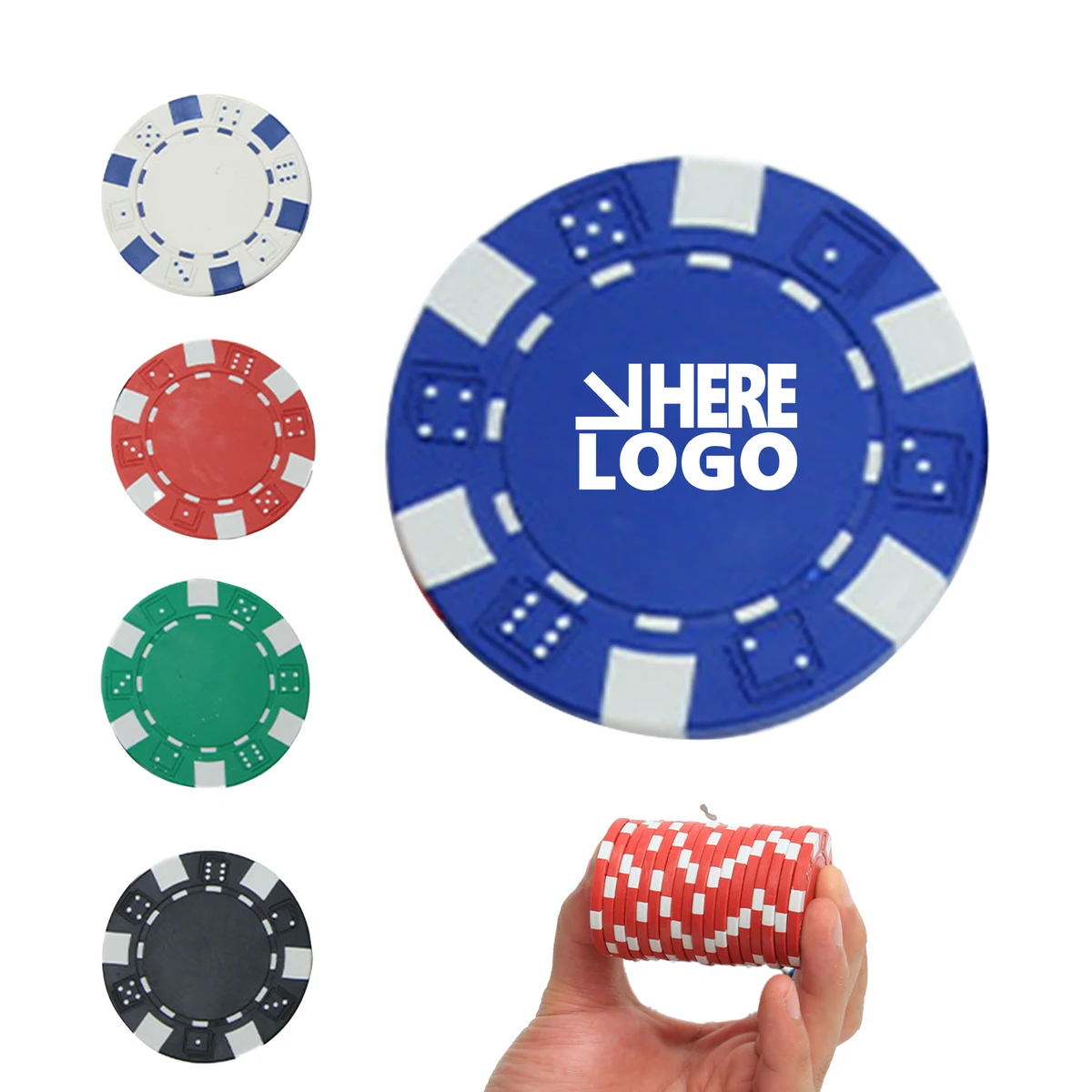 MOQ 100 ABS Pocker Chip Coin 1
