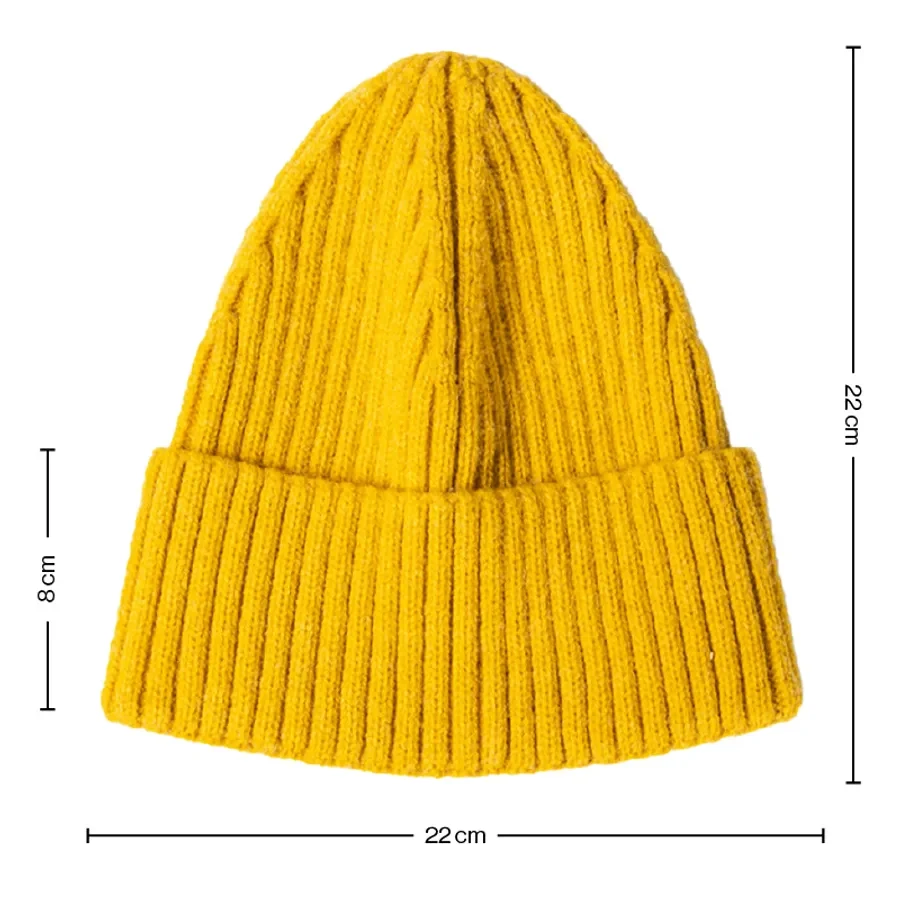Sturdy Top High Wool Fiber Beanies, custom hat with logo imprint 1