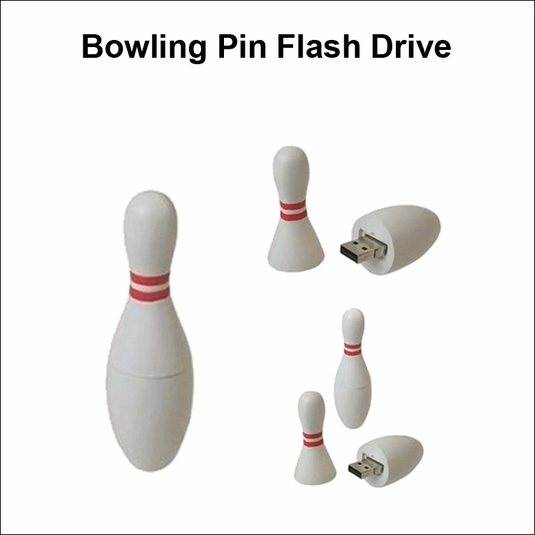 Bowling Pin Flash Drive / USB - 2 GB