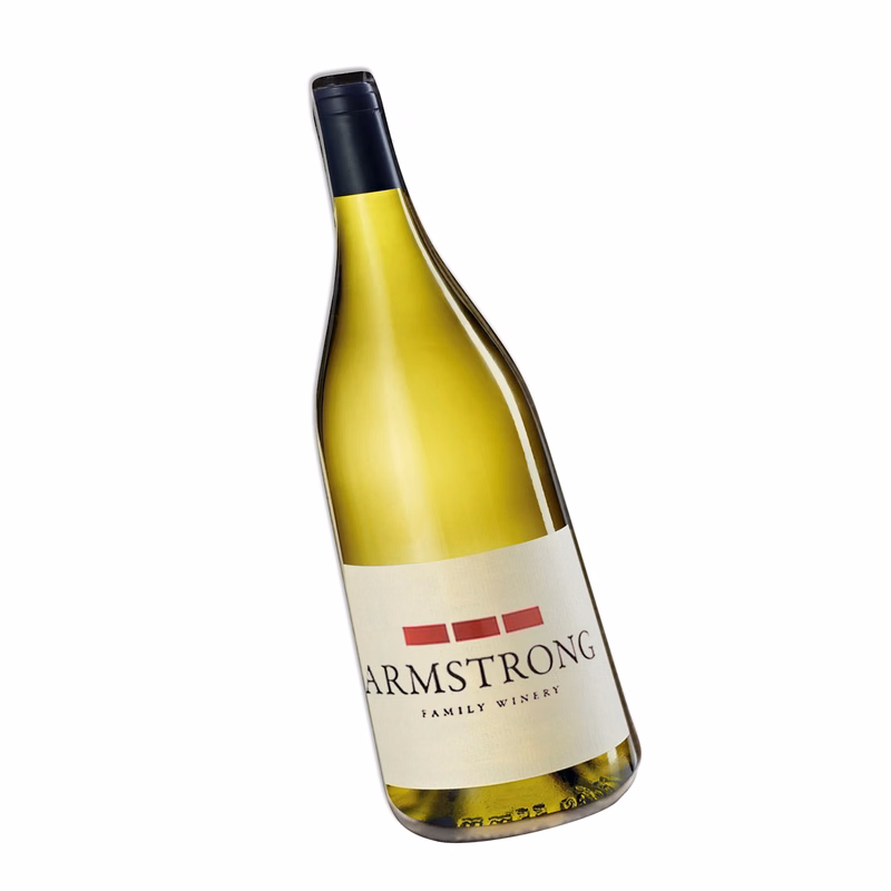 1/4" Acrylic White Wine Bottle Magnet