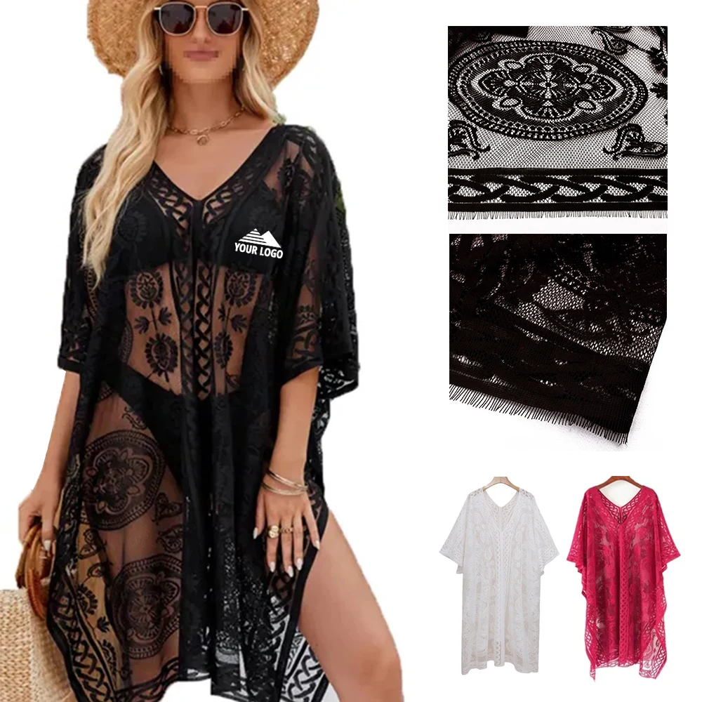Sexy Elegant Lace Beach Cover Up for Women 1