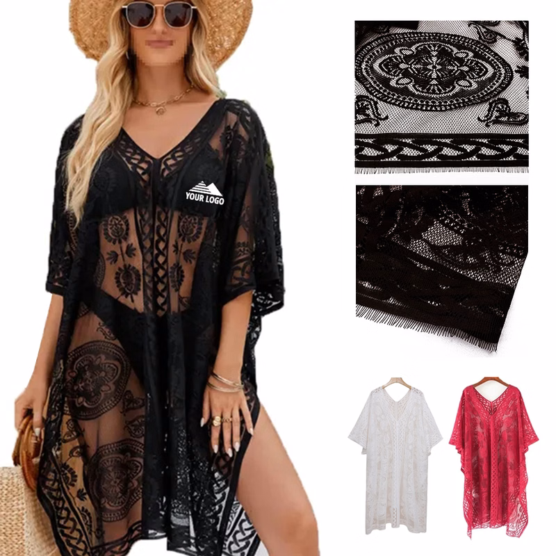 Sexy Elegant Lace Beach Cover Up for Women