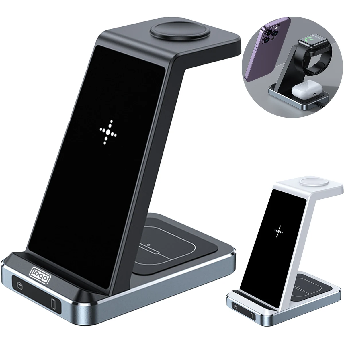 3 in 1 ABS Fast Wireless Charging Station 1