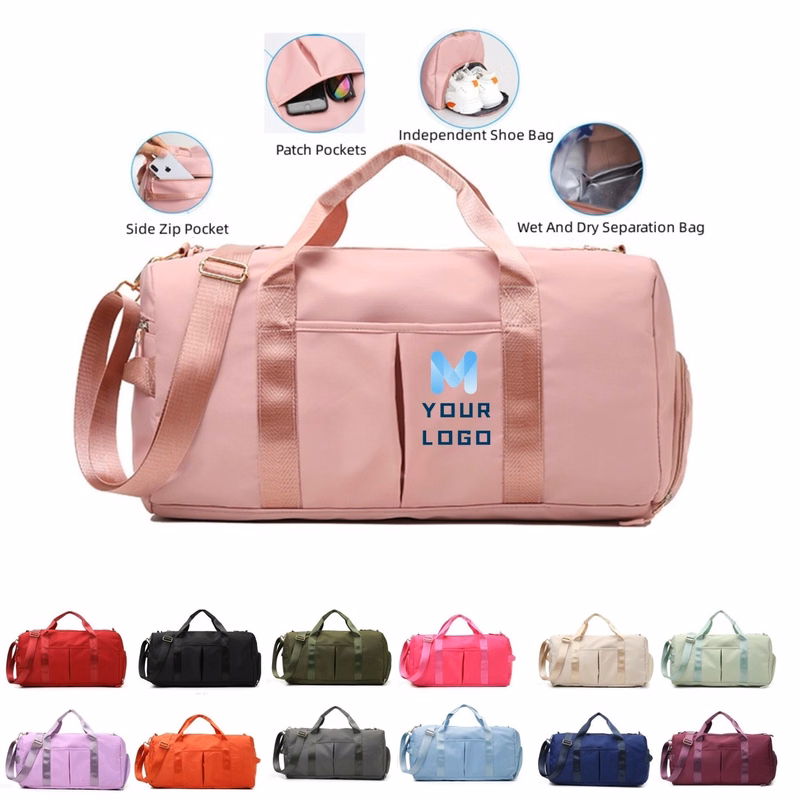 Sports Duffle Bag With Shoe Compartment