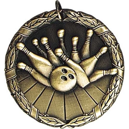 Bowling XR200 Series Medal, 2" 1