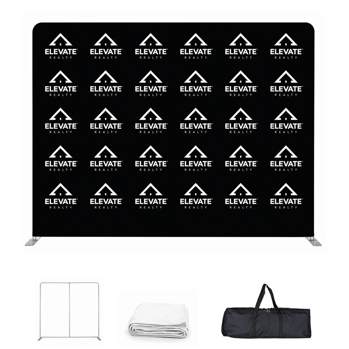Custom Backdrop with Aluminum Alloy Stand 8' x 8' 1