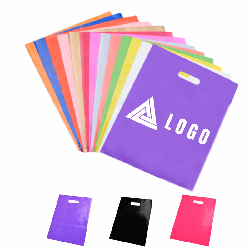 Reusable Plastic Tote with Die Cut Design