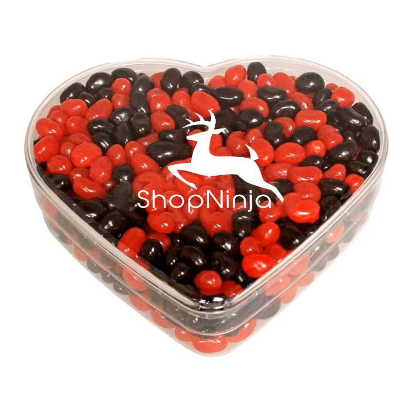 Heart Show Piece with Corporate Color Jelly Beans