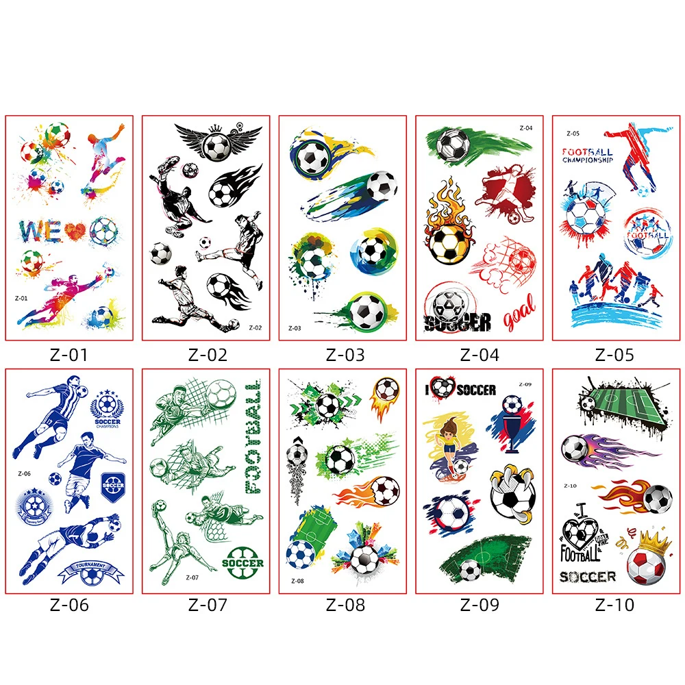 Qatar World Cup Football Tattoo Sticker 1