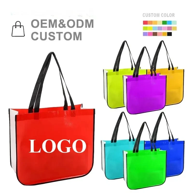 Extra Large Laminated Shopping Tote Bag 1