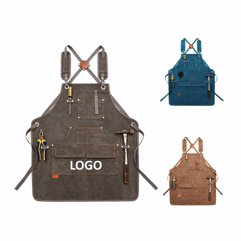 Denim Canvas Apron For Salon Barber