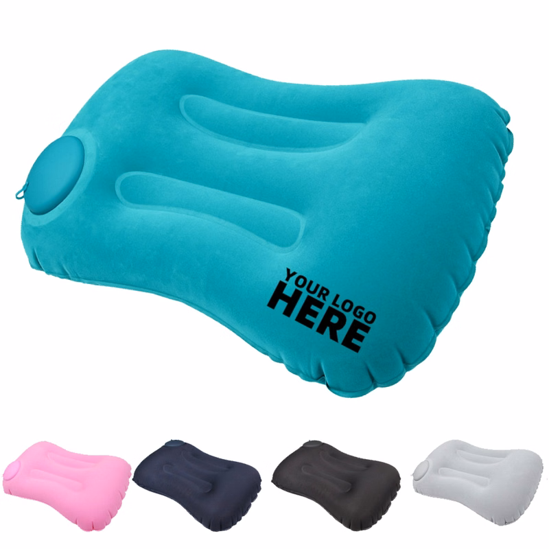 Square Squeeze Inflatable Traveling Fold Pillow