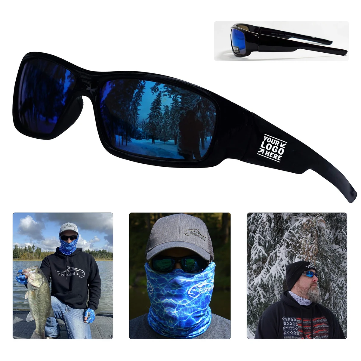 Men Women UV400 9 Colors Fishing Gift Fishoholic Polarized Hiking Sunglasses 1