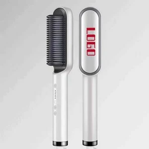 Straightening Comb Brush With Heating Function 1