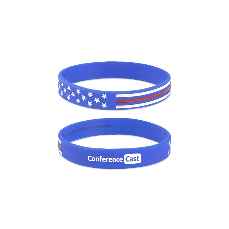 Patriotic Silicone Wristband Bracelets 1