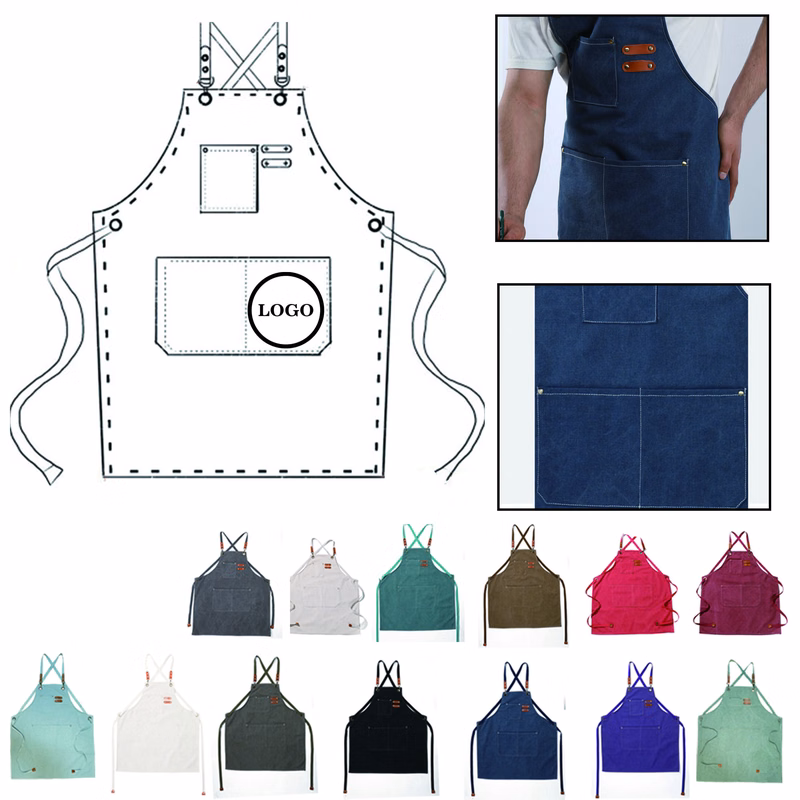 Full Color Breathable Canvas Apron MOQ 50