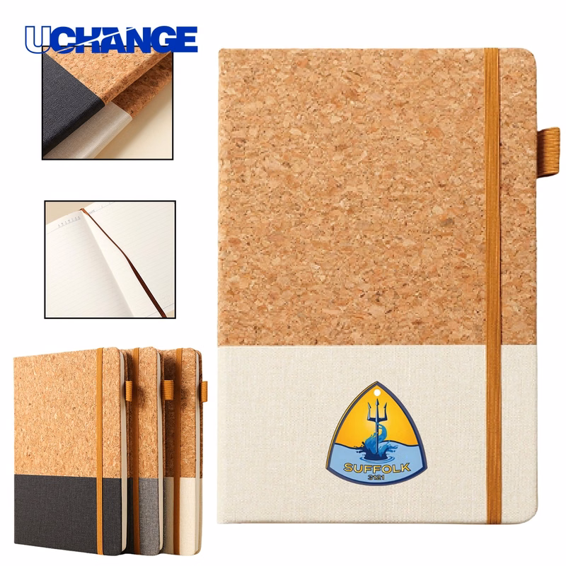 Eco-Friendly Soft Cork A5 Notebook Journal for Sustainable Promotions
