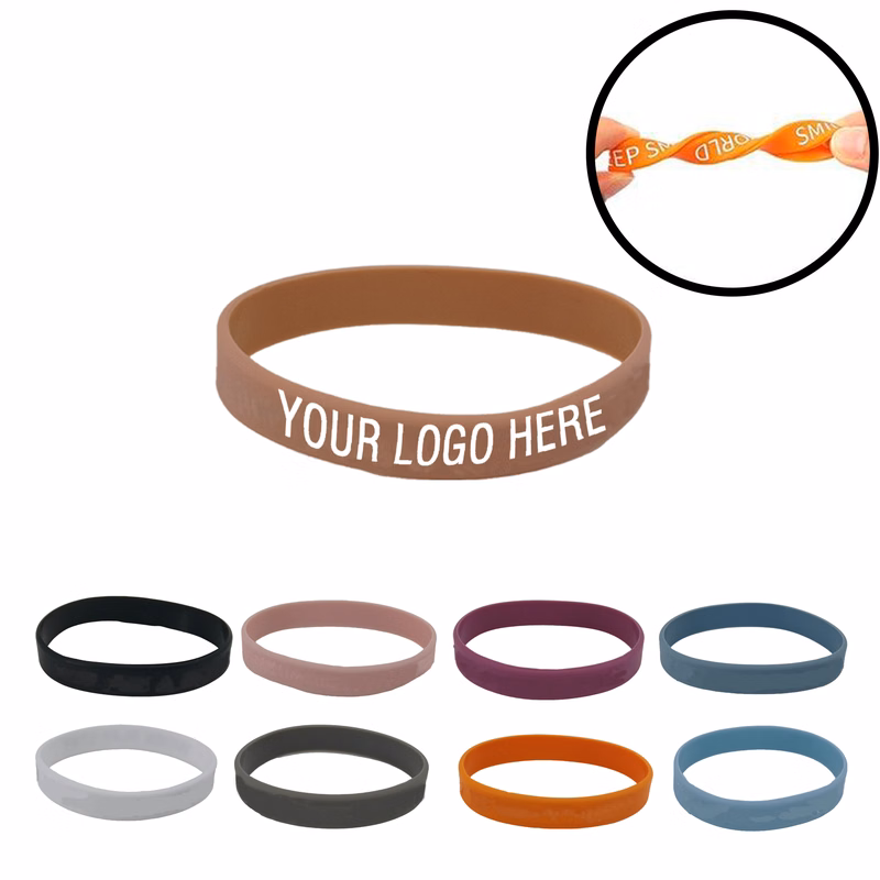 MOQ 20 PCS Printed Silicone Bands